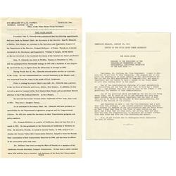 JFK Press Releases 1961