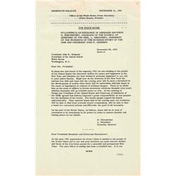 JFK Press Release 1961