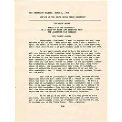 JFK Cuban Press Release