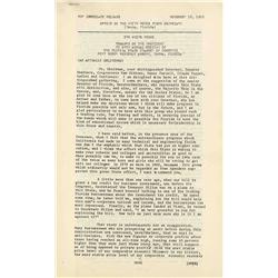 JFK Speech Dated 11/18/63