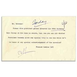 JFK Texas Trip Press Document