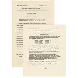 Eight JFK WH Documents 1961