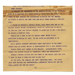 Lee Harvey Oswald Teletype