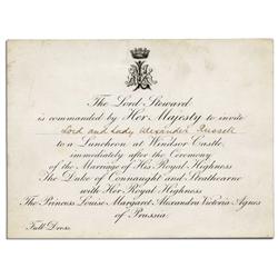 Queen Victoria Wedding Reception