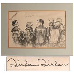 Sirhan Signed Courtroom Print