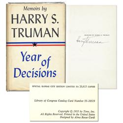 Harry Truman ''Memoirs'' Signed