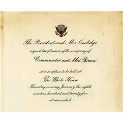 Coolidge White House Invitation