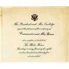 Image 1 : Coolidge White House Invitation