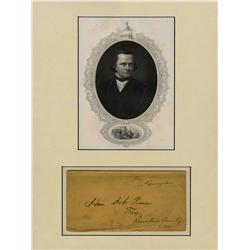 Stephen Douglas Signed Envelope