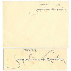 Jackie Kennedy Signature