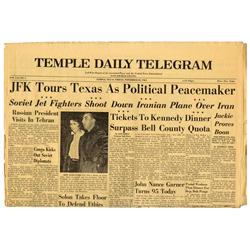 JFK Assassination Newspaper