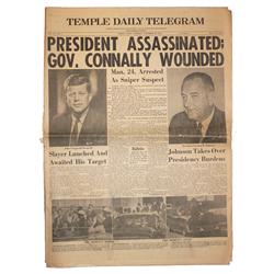 JFK Assassination Newspaper