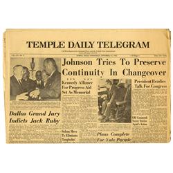 JFK Assassination Newspaper