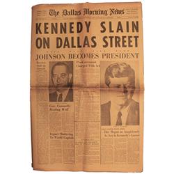 JFK Assassination Newspaper
