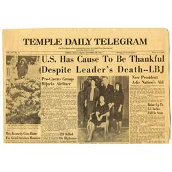 JFK Assassination Newspaper