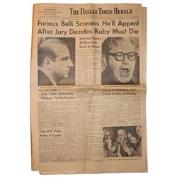Jack Ruby Trial Newspaper