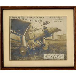 Charles Lindbergh Signed Photo