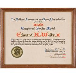Edward White NASA Certificate