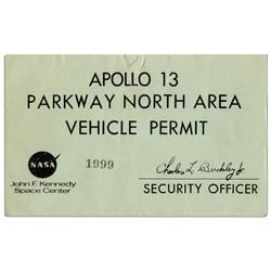 Apollo 13 Parking Permit