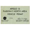 Image 1 : Apollo 13 Parking Permit