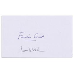 Watson & Crick Signed Card