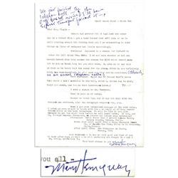 Mary Hemingway TLS with notes