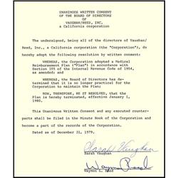 5 Sarah Vaughan Contracts Signed