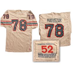 Matuszak Oilers Game Worn Jesery