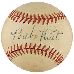 Babe Ruth Single Signed Baseball