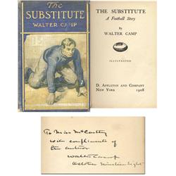 Walter Camp Signed ''Substitute''