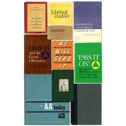 Lot of 9 Alcoholics Anonymous Books
