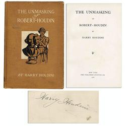 Harry Houdini Signed Book