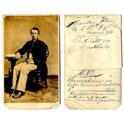 Signed 19th Maine Infantry CDV