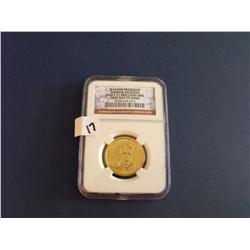 FIRST DAY ISSUE NGC $1 2008 JACKSON