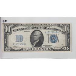 $10 SILVER CERTIFICATE 1934