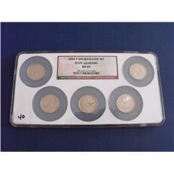 2004 UNC SET NGC MULTI HOLDER QUARTERS