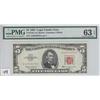 $5 1963 RED SEAL PMG 63 EPQ