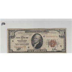 $10 FRBN PHILLY 1929