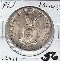 1944 SILVER US PHILIPPINES  .2411 ASW