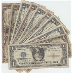 10 $1 SILVER CERTIFICATES 1957 1935