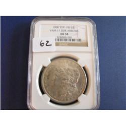 1900 TOP 100 $1 VAM 11 ARROWS MORGAN $1 NGC (58)