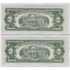 Image 2 : 2 CONSECUTIVE GEM $2 RED SEAL 1963 SPECTACULAR APPEAL