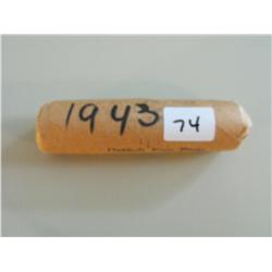 ROLL OF STEEL CENTS 1943