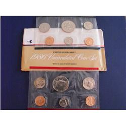 1986 UNC COIN SET P AND D