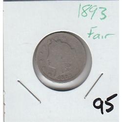 LIBERTY HEAD NICKEL 1893