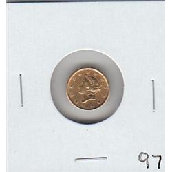 $1 1853 GOLD DOLLAR EX-JEWELRY