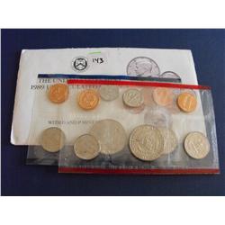 1989 UNC COIN SET US MINT