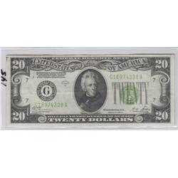 $20 REDEEMABLE IN GOLD 1928 SHARP APPEAL