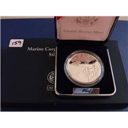 MARINE CORPS 230 ANNIVERSARY SILVER DOLLAR $1