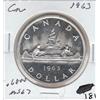 Image 1 : SUPERB GEM SILVER $1 CANADA 1963 (MS67)